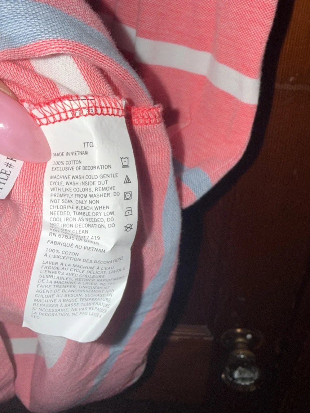 Nautica Pink Striped Polo XXL Casual Preppy Shirt - Picture 8 of 11